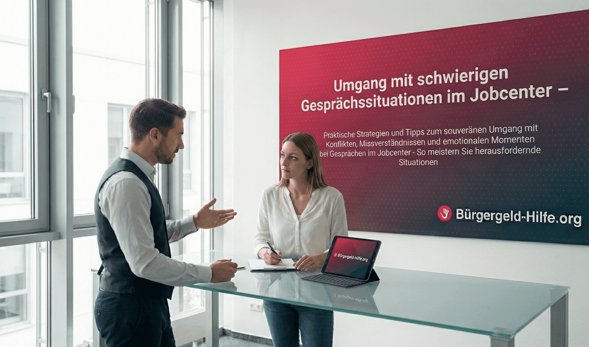 Umgang mit schwierigen Gesprächssituationen im Jobcenter - Praktische Strategien und Tipps zum souveränen Umg